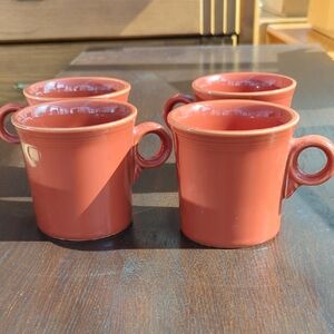 Fiestaware Paprika Red Mugs Set